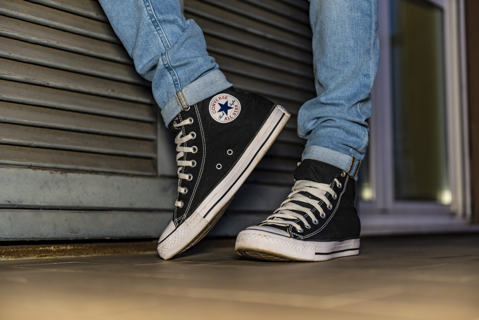 Pavia, Italy - February 22, 2020:  Young man wearing brand new Converse Chuck Taylor - illustrative editorial 2024/09/AdobeStock_472603549_Editorial_Use_Only.jpeg 