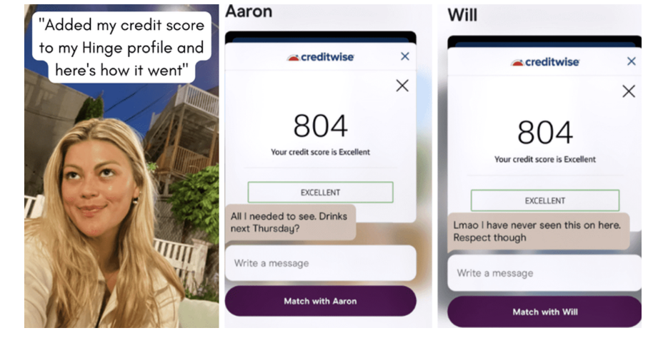 Credit score and dating