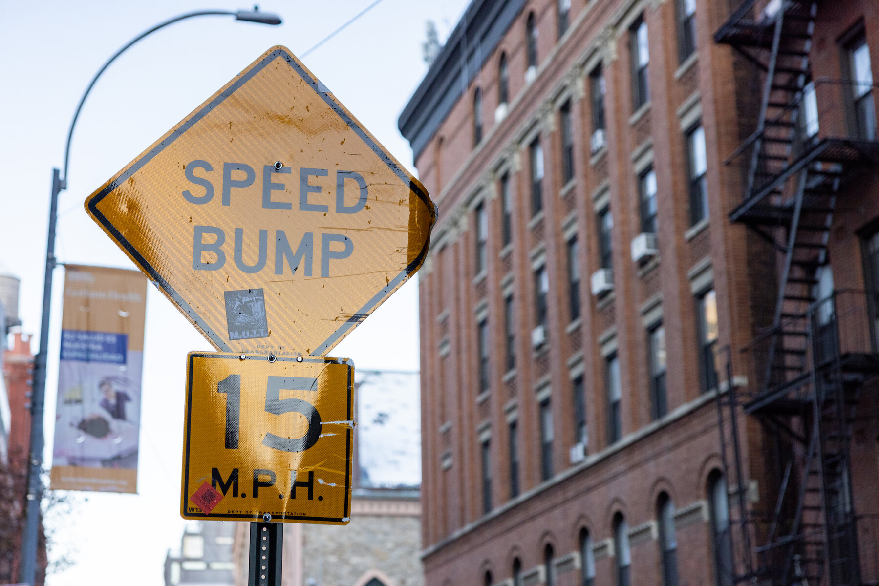 Speed Bump sign