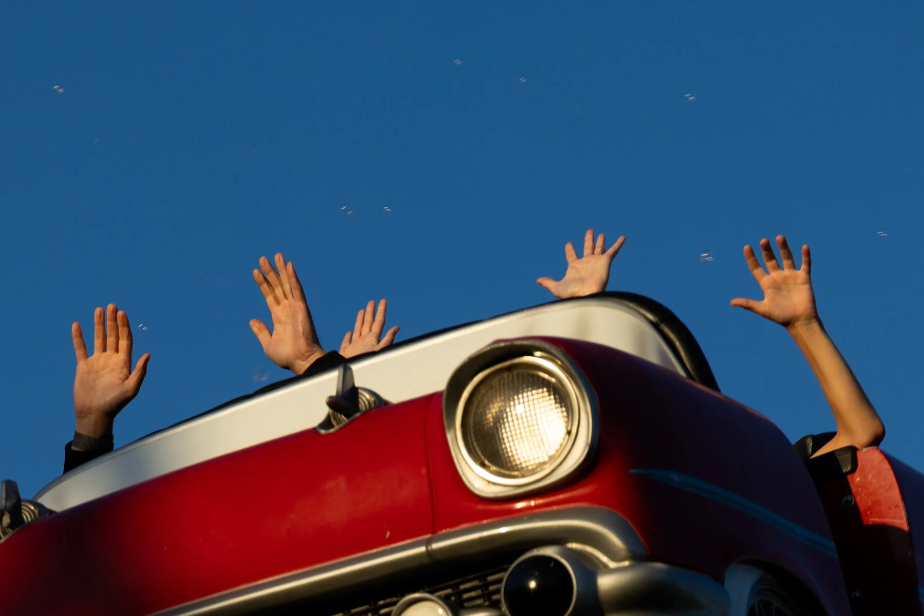 Hands in the air