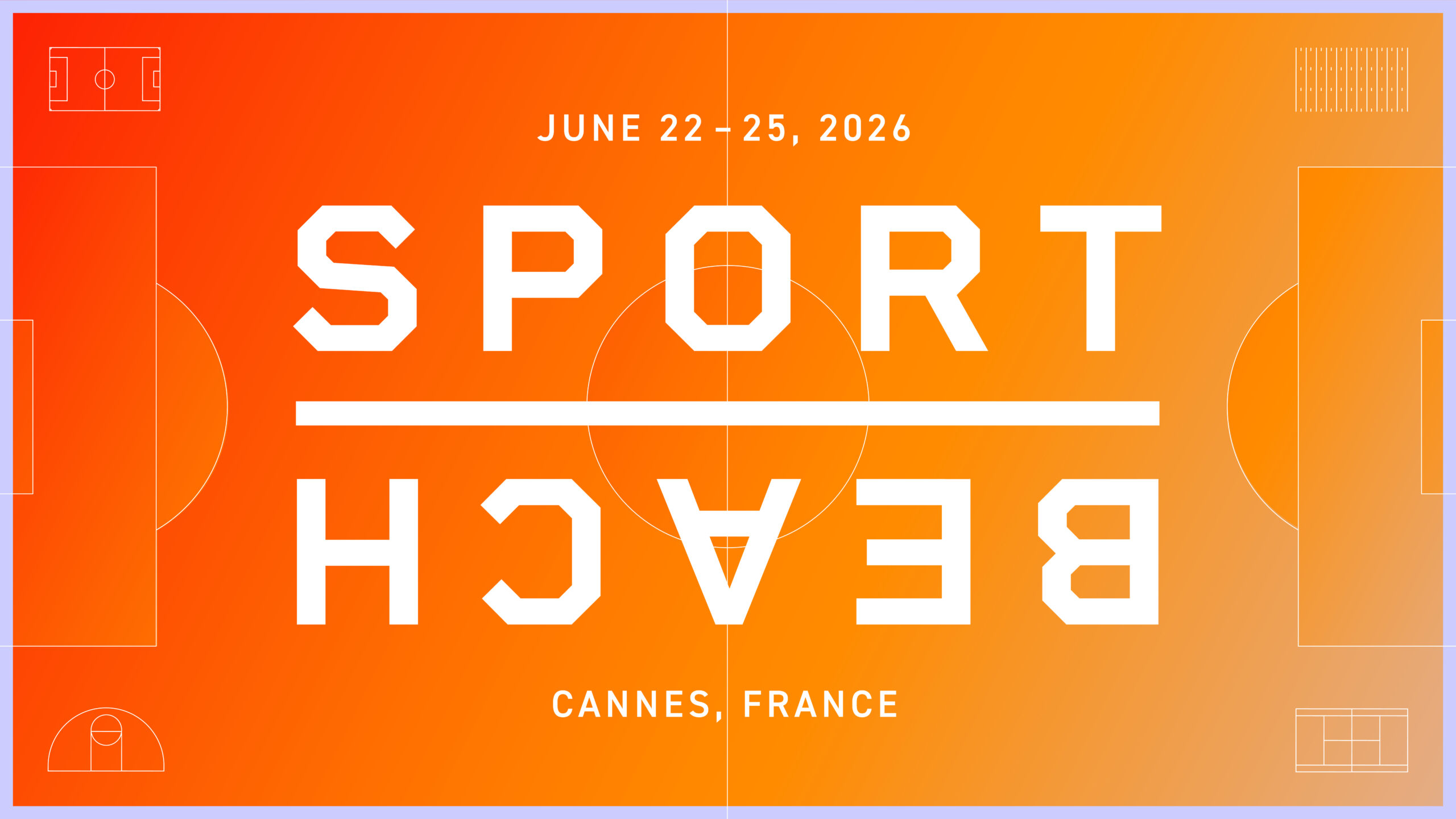 An flyer for SPORT BEACH JUNE 2026, Cannes
