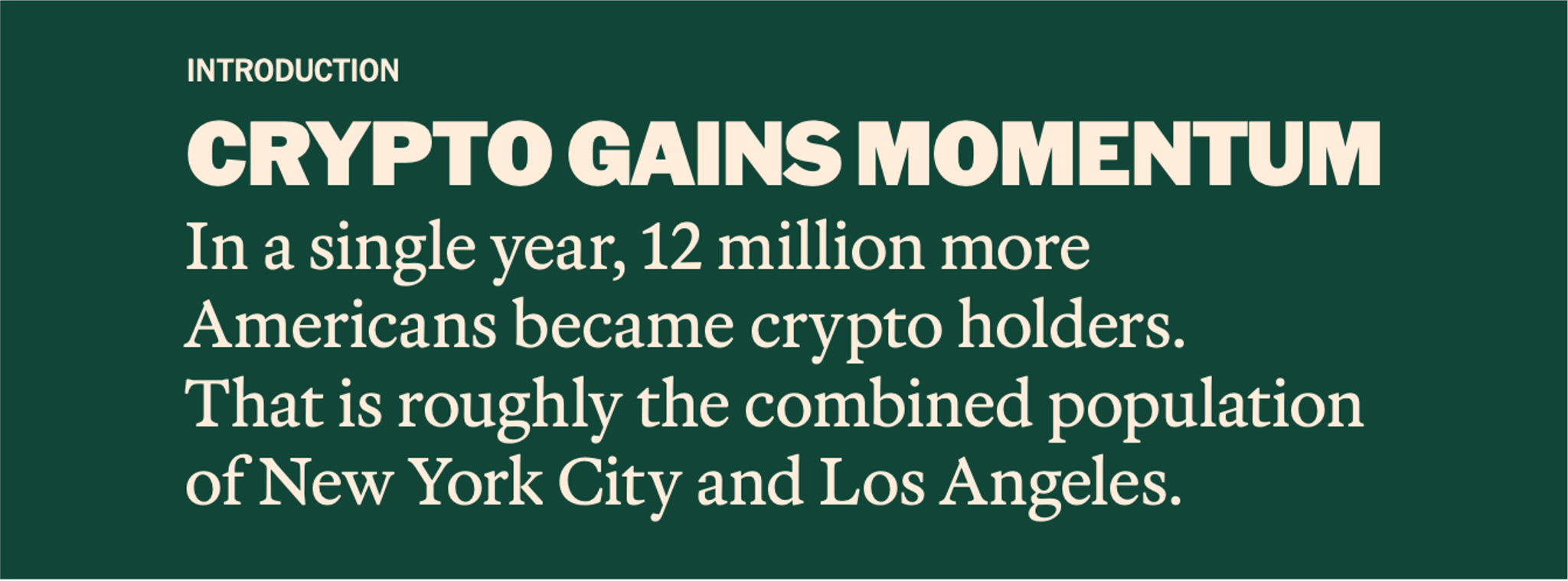 Crypto gains momentum
