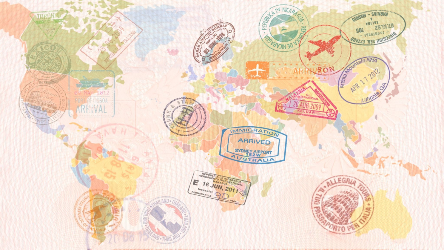 Graphic of a map of the world