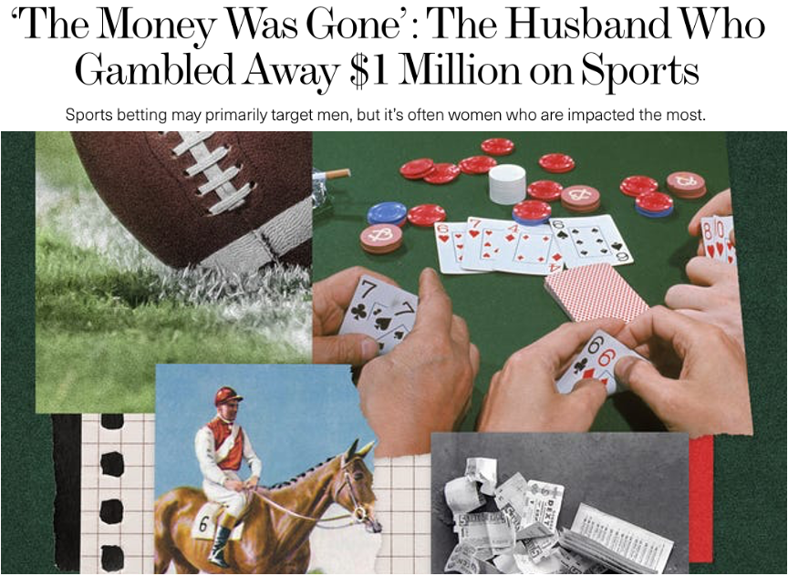 Screenshot of article The Money Was Gone